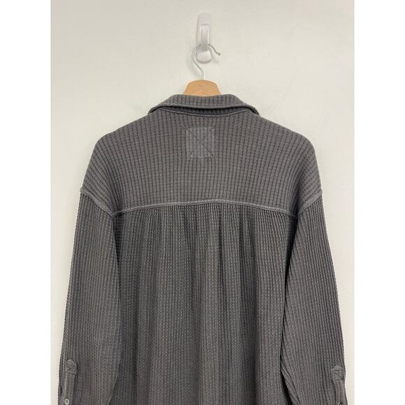 NWT Aerie Anytime Fave Waffle Shirt Oversized Lightweight Layering Shacket XXS - Picture 4 of 11